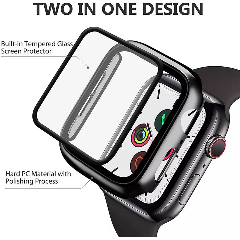 Protective Glass Coque for Apple Watch White Rose