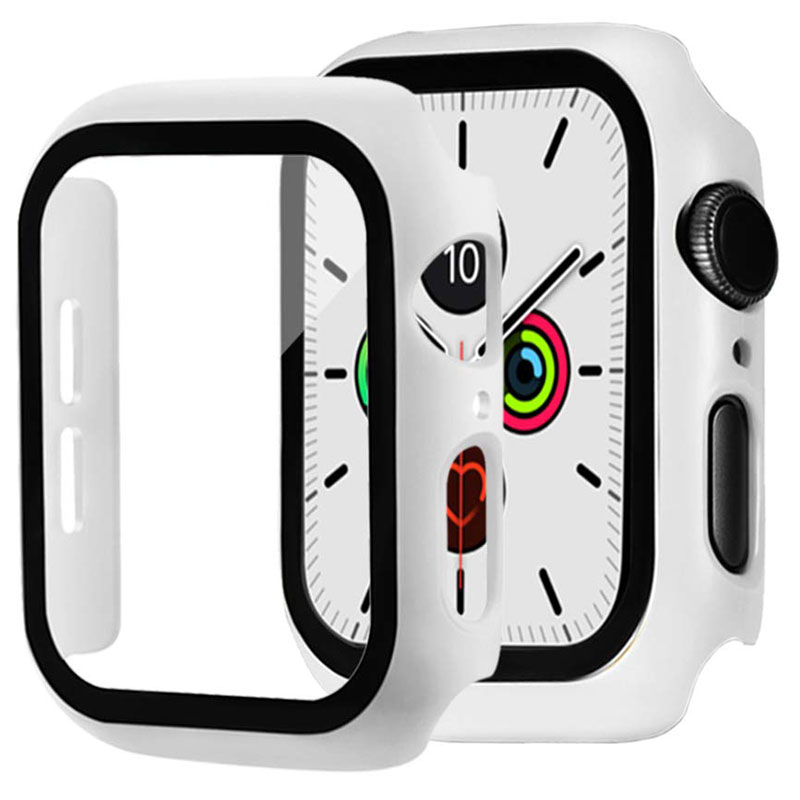 Protective Glass Coque for Apple Watch White