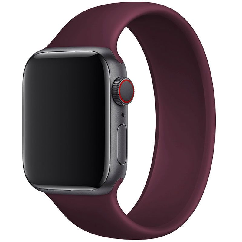 Silicone Solo Loop Bracelet Apple Watch 41/40/38mm Wine Red