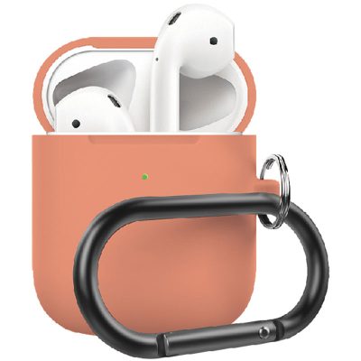 Silicone Protective Coque For Airpods Papaya
