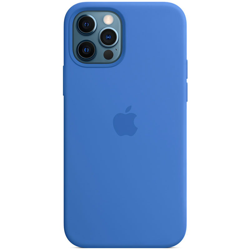 Apple Capri Blue Silicone MagSafe Coque iPhone 12 Pro Max