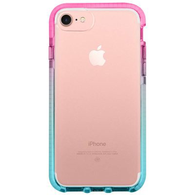 Clair Noholo Pink-Cyan Coque iPhone 8/7/SE 2020/SE 2022
