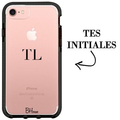 Coque avec des initiales pour iPhone 8/7/SE 2020/SE 2022