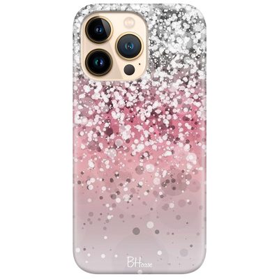 Glitter Pink Silver Coque iPhone 13 Pro