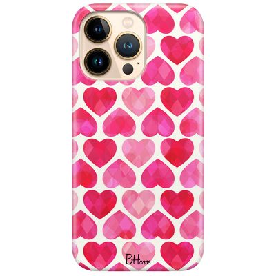 Hearts Pink Coque iPhone 13 Pro