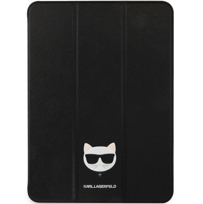 Karl Lagerfeld Choupette Head Saffiano Black Coque iPad 12.9" Pro