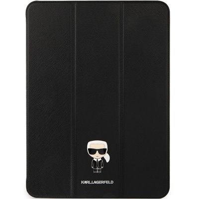 Karl Lagerfeld Metal Saffiano Black Coque iPad 12.9" Pro