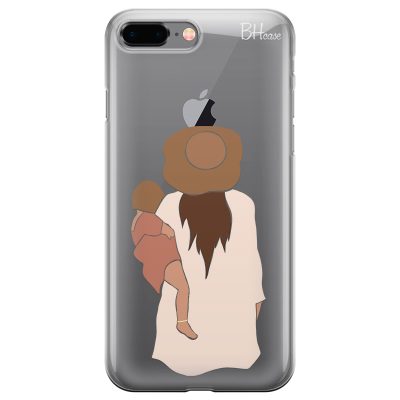 Flat Mother With Girl Coque iPhone 7 Plus/8 Plus