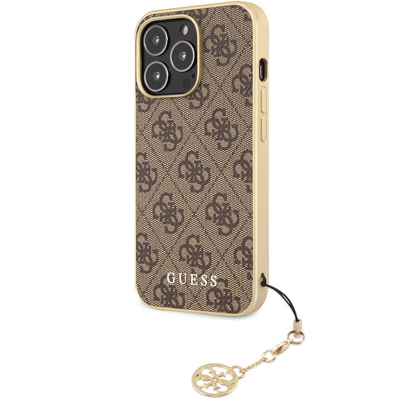 Guess 4G Charms Brown Coque iPhone 13 Pro Max
