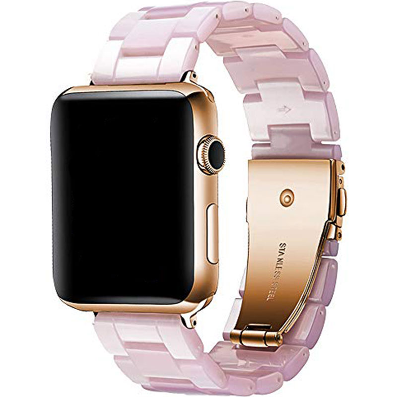 Resin Strap Bracelet Apple Watch 45/44/42mm Pink