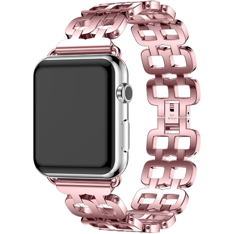 Stainless Steel Bracelet Apple Watch 45/44/42mm Rose Pink