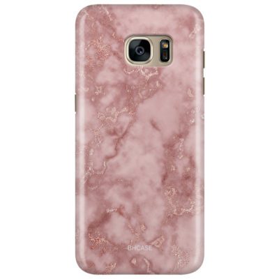 Marble Rose Pink Coque Samsung S7 Edge