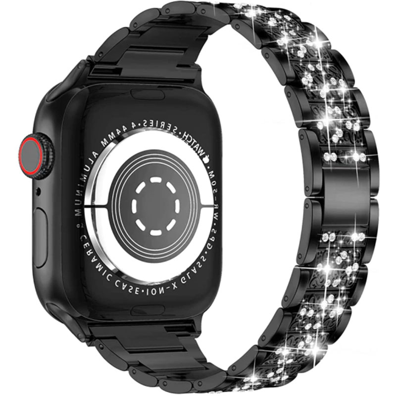 Diamond Bracelet Apple Watch 45/44/42mm Black