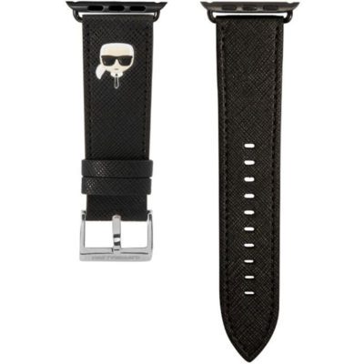 Karl Lagerfeld Karl Head PU Bracelet Apple Watch 45/44/42mm Black