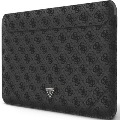 Guess PU 4G Triangle Metal Logo Coque Notebook 16" Black
