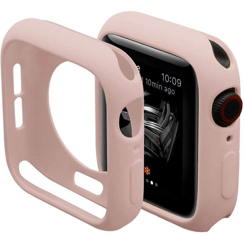 Soft Silicone Coque for Apple Watch Pink