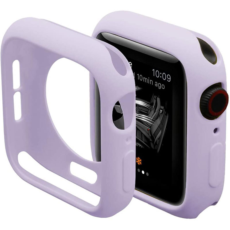 Soft Silicone Coque for Apple Watch Purple