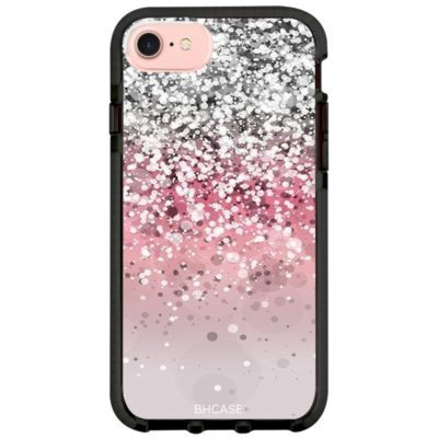 Glitter Pink Silver Coque iPhone 8/7/SE 2020/SE 2022
