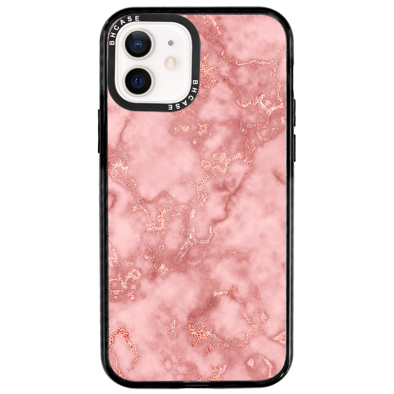 Marble Rose Pink Coque iPhone 12/12 pro