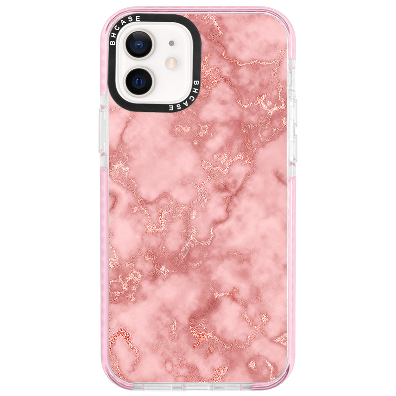 Marble Rose Pink Coque iPhone 12/12 pro