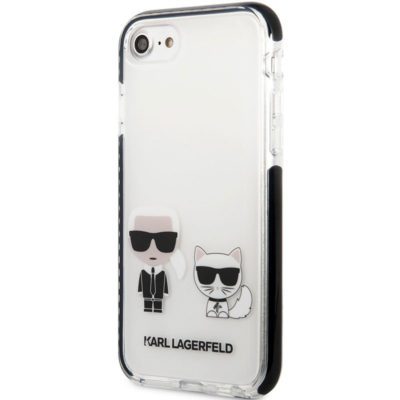 Karl Lagerfeld TPE Karl and Choupette White Coque iPhone 8/7/SE 2020/SE 2022